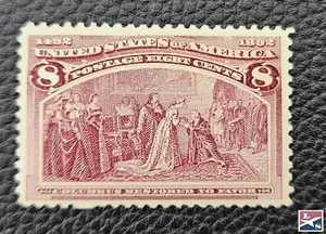 L/S  Scott US 236 Mint Full Gum HR Columbian Lot CN6 - Picture 1 of 2