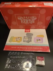 Stampin' UP! Paper Pumpkin Feb 2022 Safari Celebration Kit 9 Cards & Env NEW - Picture 1 of 7