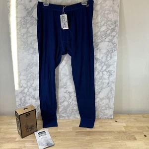 NWT Meriwool Mens Bottom Pants 190g Lightweight Sz XL Merino Navy Blue - Picture 1 of 9