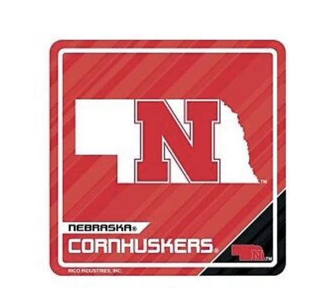 NCAA Nebraska Cornhuskers Sport 3D Magnet. Wooden Cover