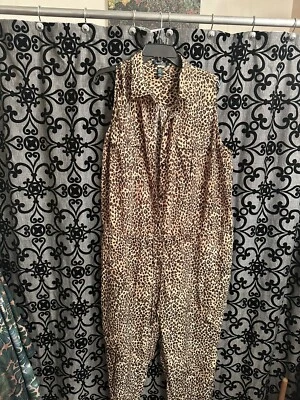 RALPH LAUREN женщина размер 22W леопард без рукавов комбинезон новый без ЯРЛЫКОВ - Изображение 1 из 4