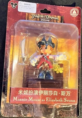 Figura de acción Disney Parks Piratas del Caribe Minnie como Elizabeth Swan 3" Foto 1 de 2