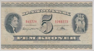 Denmark 5 Kroner Pick# 42 1936 - Picture 1 of 2