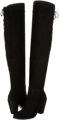 Jessica Simpson ботинки Coriee над колена загрузки черный эластичной 6,5 М - Изображение 1 из 4