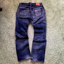 Selvedge Men size L Bicchu Kurashiki Koubou Eternal Jeans Made In Japan 34 Inch