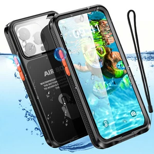 Waterproof Underwater Case Cover for iPhone 15 14 13 12 Pro Max 16/15/14 Plus - Picture 1 of 11