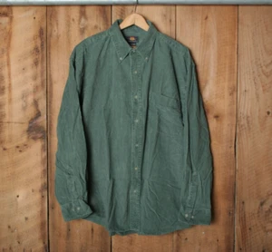 Vintage 90's ROUTE 66 Green Corduroy Button Front Shirt Sz. L - Picture 1 of 7