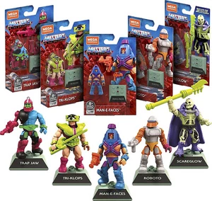 Mega Construx Masters Of The Universe Heroes 2" Figure Man E Faces Roboto CHOOSE - Picture 1 of 18