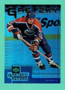 (1) WAYNE GRETZKY 1999-00 MCDONALDS # 9 FOR THE PERFORMANCE RECORD CARD  (H1305)