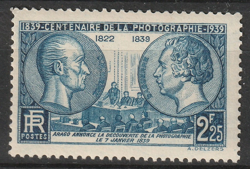 FRANCIA 1939 - YT n° 427 MNH ** Centenaire de la Photographie Foto 1 de 1