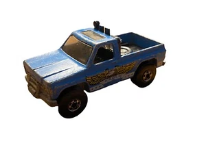 Hot Wheels Pickup Truck With Eagle 1977 Blue Made in Hong Kong - Picture 1 of 7