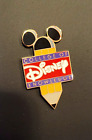 DISNEY COLLEGE OF KNOWLEDGE lapel pin Discontinued travel pencil Mickey Mouse