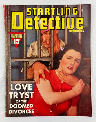Startling Detective Adventures Magazine, October 1940, Vintage True Crime, Pulp - Image 1 of 4