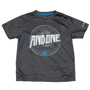 And1 Kids Tee Size Small Gray Graphic Print Short Sleeve - Picture 1 of 7