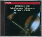 Heinrich SCHIFF: DVORAK &amp; ELGAR Cello Concerto Sir Neville MARRINER Philips CD