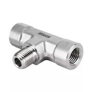 FITOK 316 SS Male Branch Tee 1/2" FNPT x FNPT x MNPT 5600 psi, SS-PBT-NS8 - Picture 1 of 2