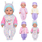 ebuddy 7 Pcs Doll Clothes with Hat and Coat for 43cm New Born Baby Dolls/15 inch