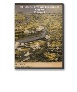83 mapas históricos raros de la guerra civil de Virginia VA Vol 3 en CD - B23 - Imagen 1 de 1