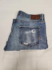 Martin Osa Vintage Jeans Men 35x30 Blue Straight Leg 100% Cotton Denim Excellent - Picture 1 of 11