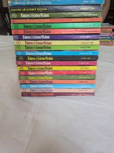 The Magazine of Fantasy and Science Fiction, vtg lot of 19 editions 1970-85 - Foto 1 di 23