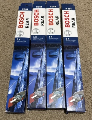 New Set Of 4 Bosch H354 14" inch (350mm) Rear Wiper Blade H354 3 397 011 433 FUP - Image 1 of 3