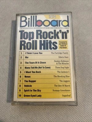 Billboard Top Rock’n’ Roll Hits 1970 Cassette Tape RARE VINTAGE TESTED - Image 1 of 4