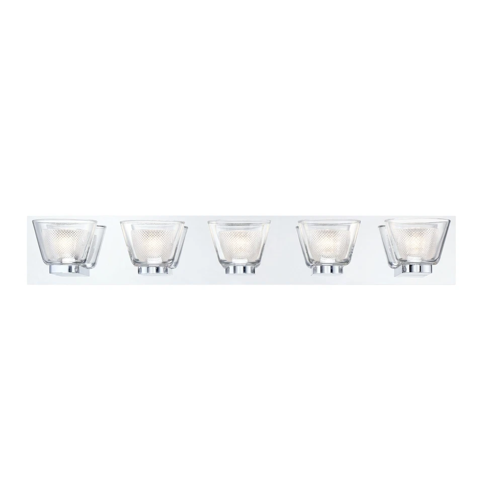 Eurofase Lighting 31803 Trent 5 Light 32"W LED Bathroom Vanity - Chrome - Image 1 of 3