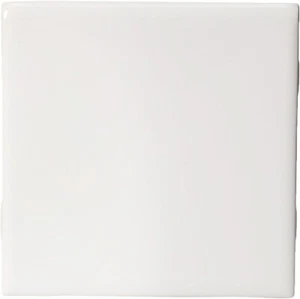 Daltile Semi Gloss 4-1/4 in. x 4-1/4 in. White Ceramic Bullnose Tile (1 PIECE) - Picture 1 of 3