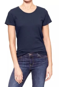 GAP Women`s Favorite Crewneck Tee Short Sleeve T Shirt Top Tapestry Navy NWT - Picture 1 of 5
