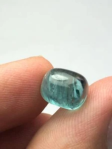 4 carat neon blue tourmaline cabochon - Picture 1 of 6
