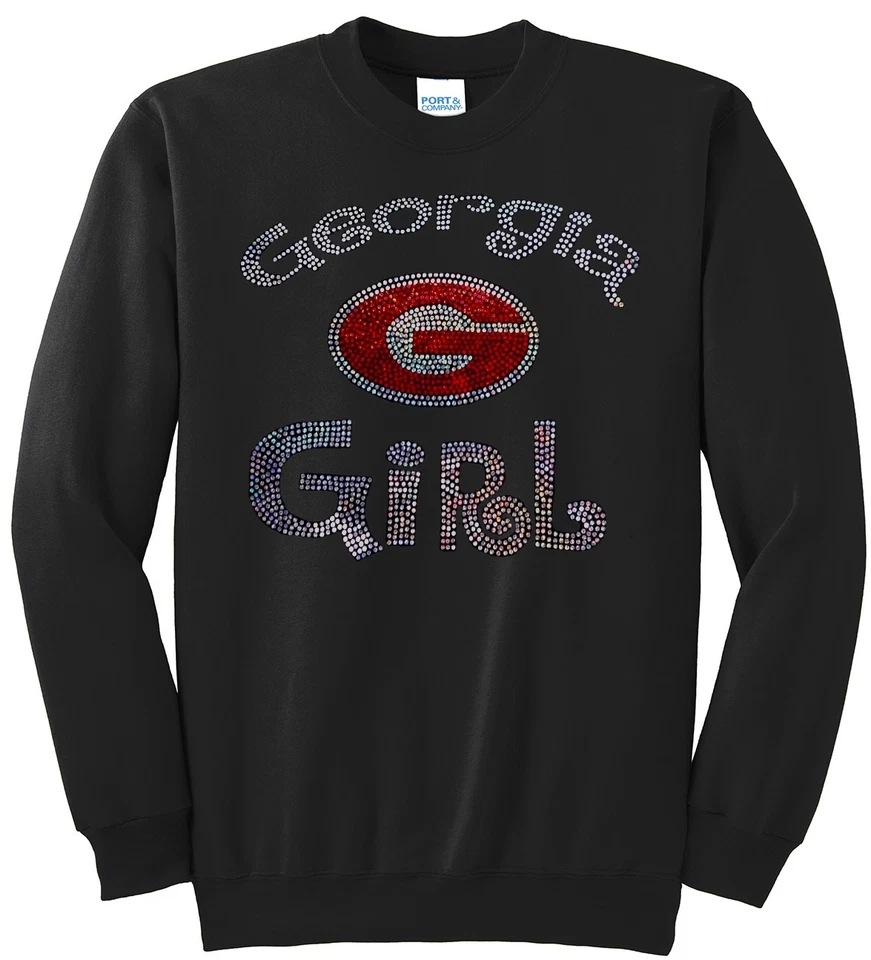 Mujer Universidad Georgia Bulldogs Damas Bling Sudadera Mujer S-XL Foto 1 de 1