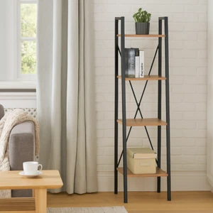 4 Tier Ladder Shelf Bookcase Living Room Display Stand Shelving Unit Plant Rack - Picture 1 of 5