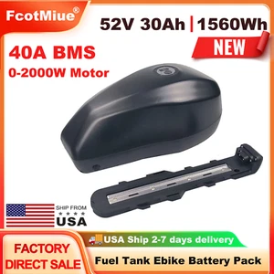 Fuel Gas Tank Ebike Battery Pack 52V 30Ah for Electric Bicycle 0-2000W - Picture 1 of 12