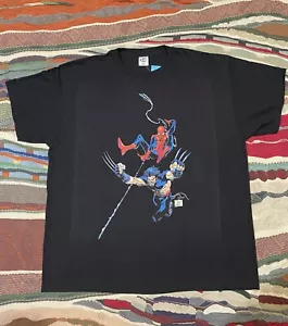 Vintage 2002 Spider-man Wolverine Wizard World Chicago Marvel Comics Tee Size XL - Bild 1 von 8