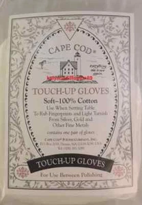 Cape COD Touch-Up Gloves 100% Baumwolle Paar Handschuh für Umschlag Ohne Trace - Picture 1 of 4