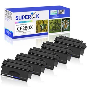 5PK CF280X 80X Toner for Laserjet Pro 400 M401n M401dn M401dne M401dw MFP M425 - Afbeelding 1 van 24