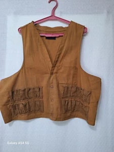 Vintage Red Head Brown Hunting Vest Size L Shotgun Shell Pockets "Read" - Picture 1 of 14