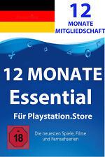 Playstation PLUS Essential 12 Monate 365 Tage PS5/PS4 PSN Digital Key - nur DE
