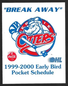 RARE 1999-00 Erie Otters EARLY BIRD OHL Hockey Schedule !!! Coca-Cola - Picture 1 of 1