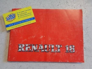 GEBRAUCHS- UND WARTUNGSHEFT RENAULT 18 - AUSGABE 1981 - 1982 - ORIGINAL - Bild 1 von 2