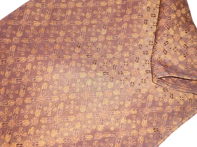 CROSCILL GALLERIA RED BROWN GOLD (1) KING BEDSKIRT 15" SPLIT CORNER TUSCAN new - Image 1 of 4