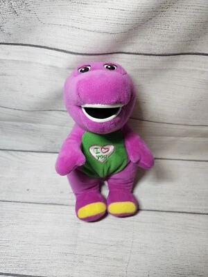 Fisher Price SINGING Barney Plush - WORKS - 2017 The Lyons Group #1186 - Image 1 of 4