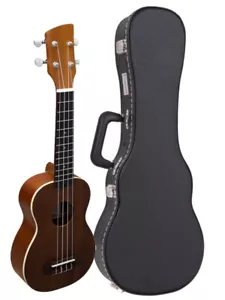 Brunswick BU4S Soprano Ukulele Mahogany Finish with TGI Hard Case SPECIAL PRICE - Picture 1 of 1