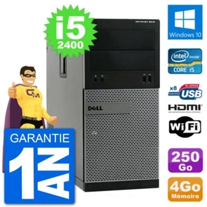 PC Dell 3010 MT i5-2400 RAM 4Go Disque Dur 250Go HDMI Windows 10 Wifi - Photo 1/3