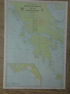 CARTE MARINE / Mainland Greece and the Peloponnisos - Kithira, Idhra, Zakinthos - Bild 1 von 3