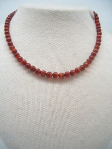 Collana in AGATA naturale e chiusura in argento 925 - girocollo pietre dure - - Foto 1 di 7