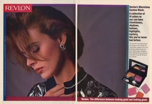 1986 Revlon Lara Harris eye shadow nail polish makeup 6-page MAGAZINE AD - Picture 1 of 3