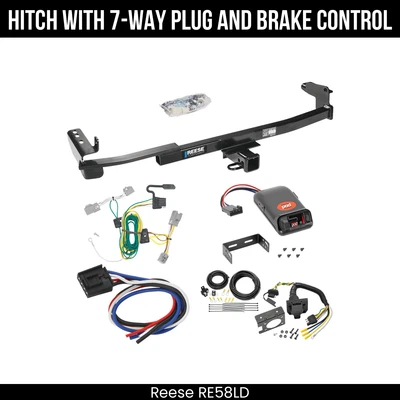 Paquete de remolque de enganche + control de freno para 08-09 Ford Taurus X 44525 receptor de 2" clase 3 Foto 1 de 4