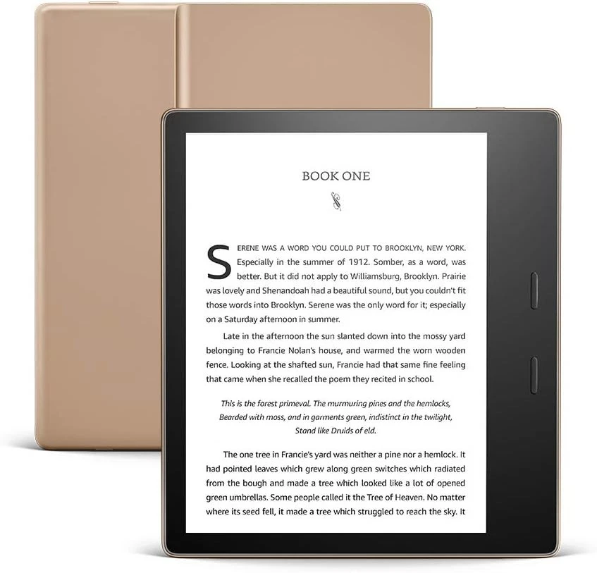 Lector electrónico Amazon Kindle Oasis 10ª generación 7" 32 GB oro champán Foto 1 de 3