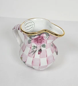 Mackenzie-Childs Rose Petal Pattern Ceramic Creamer - Picture 1 of 7